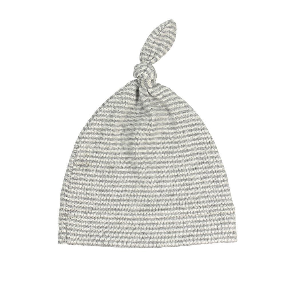 Buy Topknot Baby Hat - Silver by DLux - at White Doors & Co