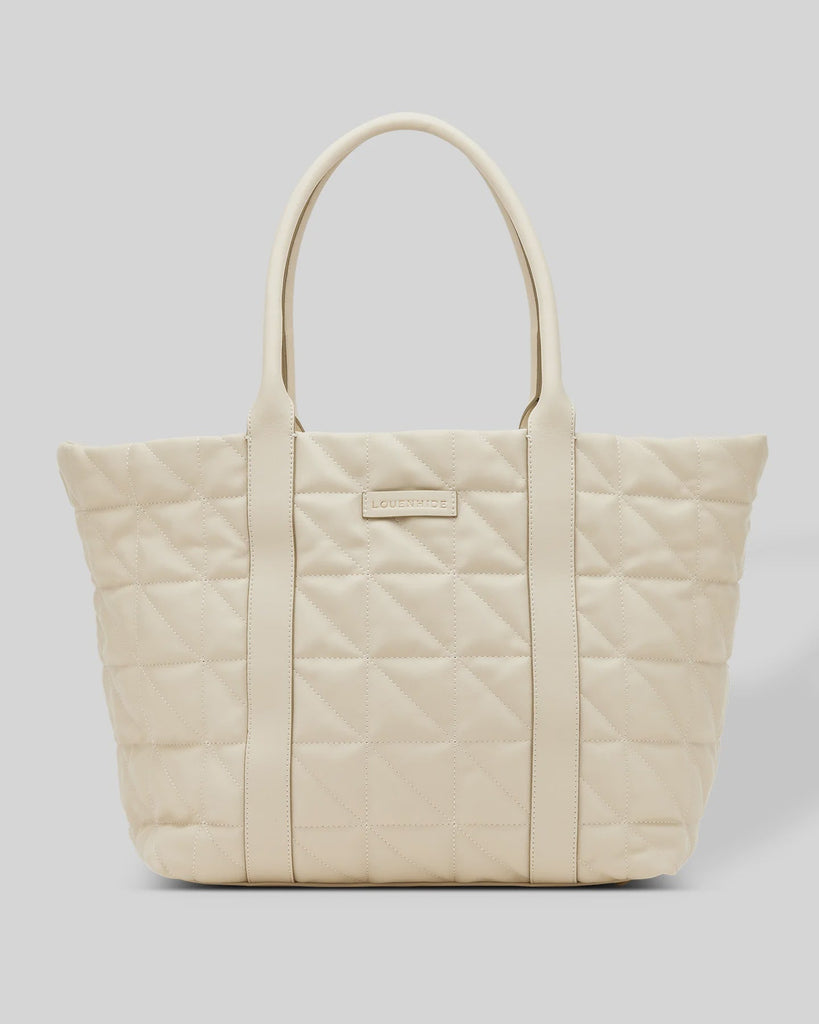 Buy Toronto Puffer Tote Bag - Stone by Louenhide - at White Doors & Co