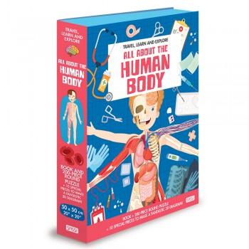 Buy Travel Learn & Explore _ Book & Puzzle All the Human Body by Axis - at White Doors & Co