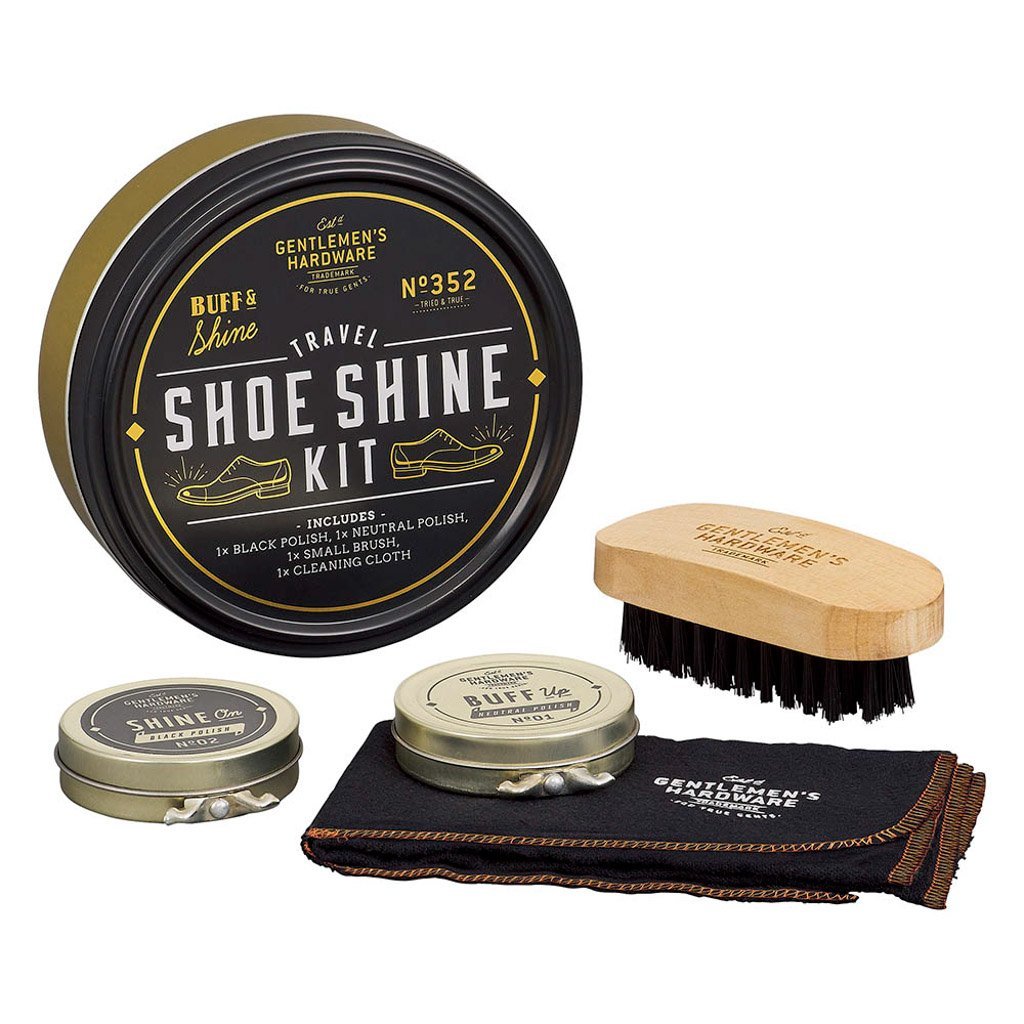 Buy Travel Shoe Shine Tin by Wild & Wolf - at White Doors & Co