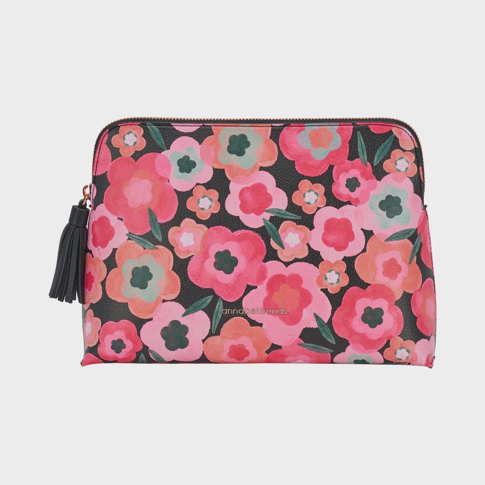 Buy Vanity Bag - Large— Midnight Blooms by Annabel Trends - at White Doors & Co