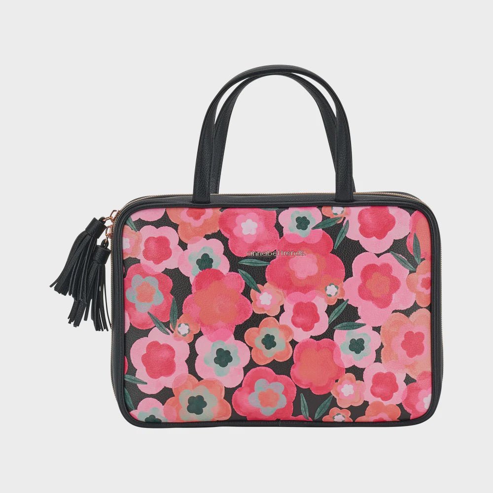 Buy Vanity Toiletries Bag-Midnight Blooms by Annabel Trends - at White Doors & Co