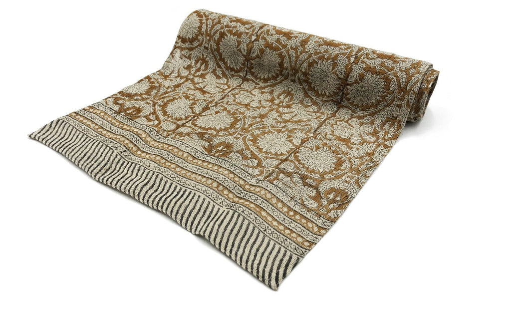 Buy Verne Table Runner - Ochre by Canvas & Sasson - at White Doors & Co