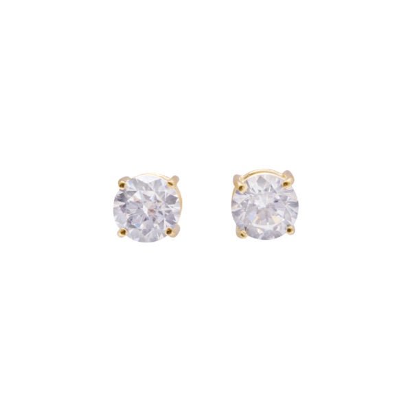 Buy VT Cubic Ziconia Studs -YG (10mm) by Von Treskow - at White Doors & Co