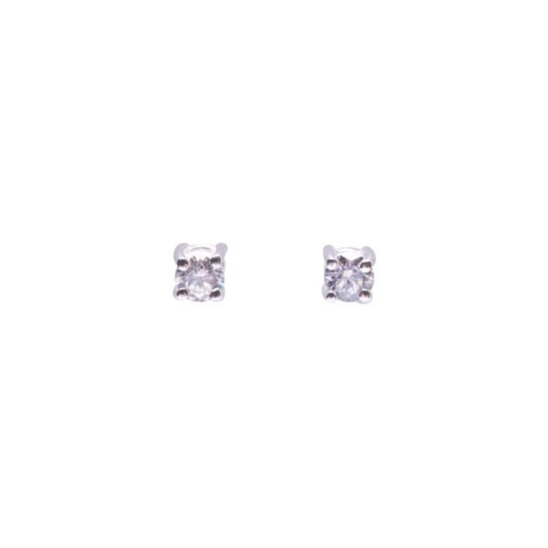 Buy VT Cubic Zirconia Studs - SS (4mm) by Von Treskow - at White Doors & Co