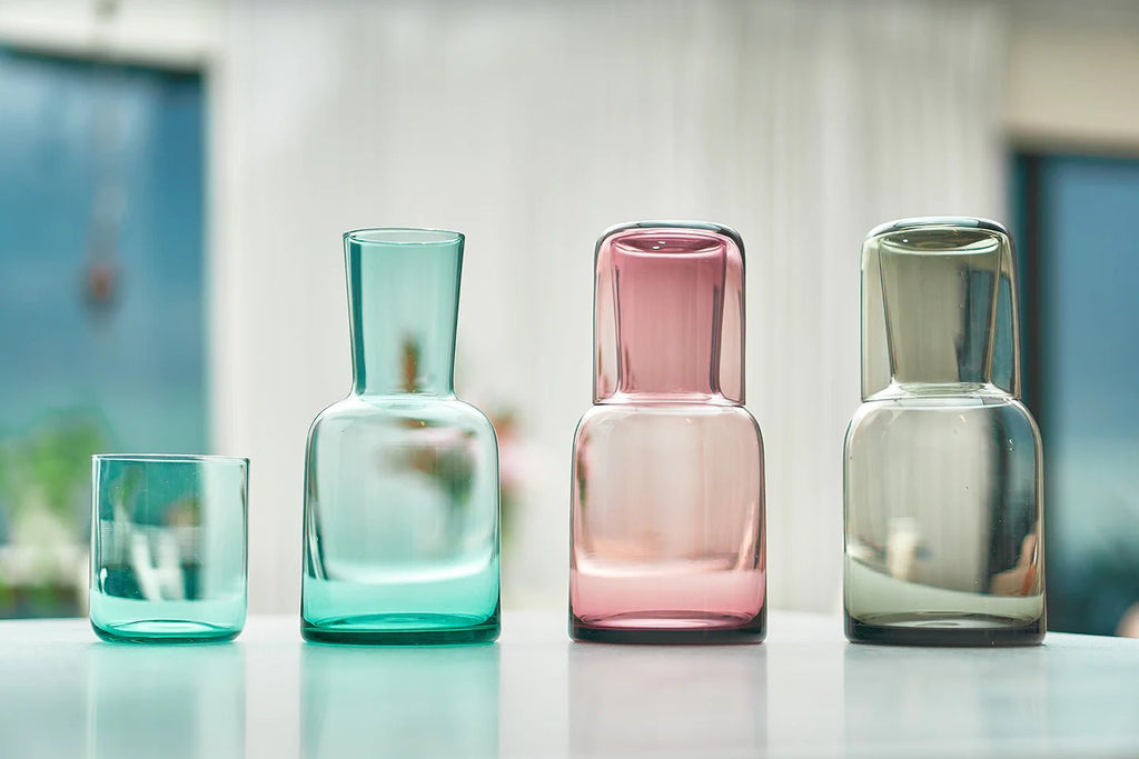 Buy Water Carafe Set - Green by Annabel Trends - at White Doors & Co