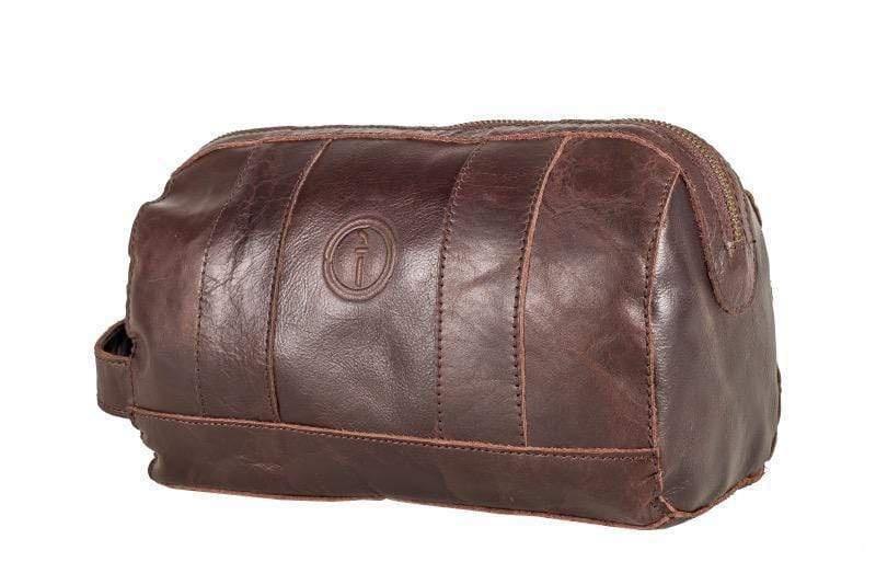 Buy Watson Toilet Bag - CH Brown by Indepal - at White Doors & Co