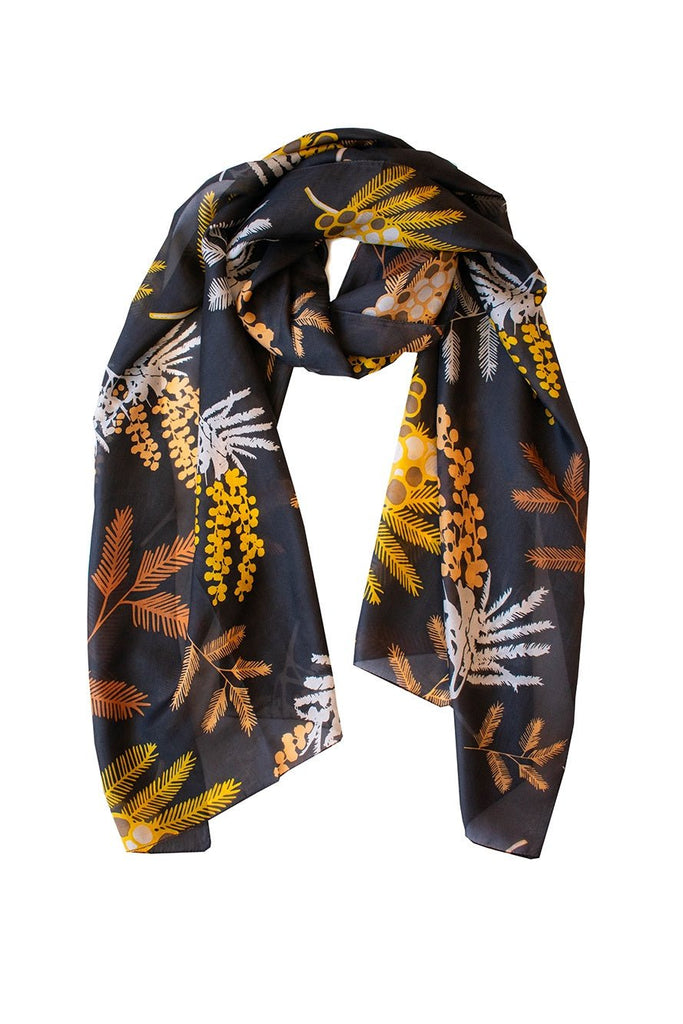 Buy Wattle Scarf Choc/Clay/Honey by Indus Design - at White Doors & Co