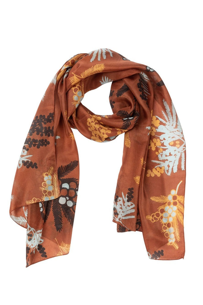 Buy Wattle Silk Scarf by Indus Design - at White Doors & Co