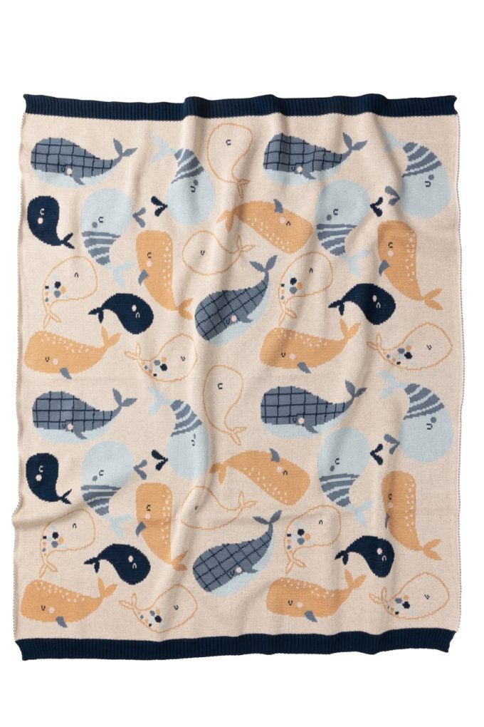 Buy Wilbur Whale Blanket by Indus Design - at White Doors & Co