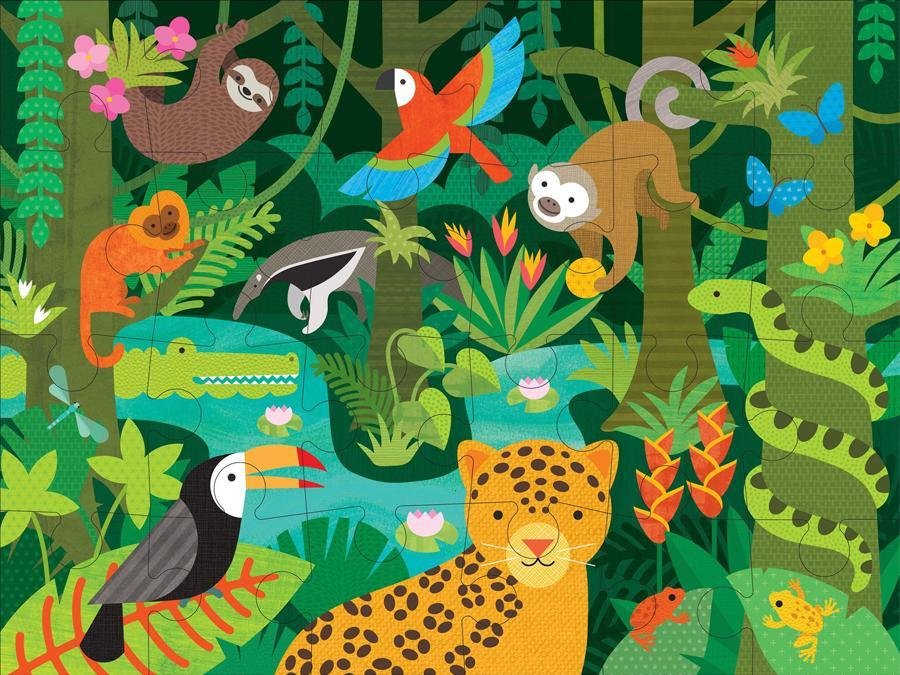 Buy Wild Rainforest Floor Puzzle by Wild & Wolf - at White Doors & Co