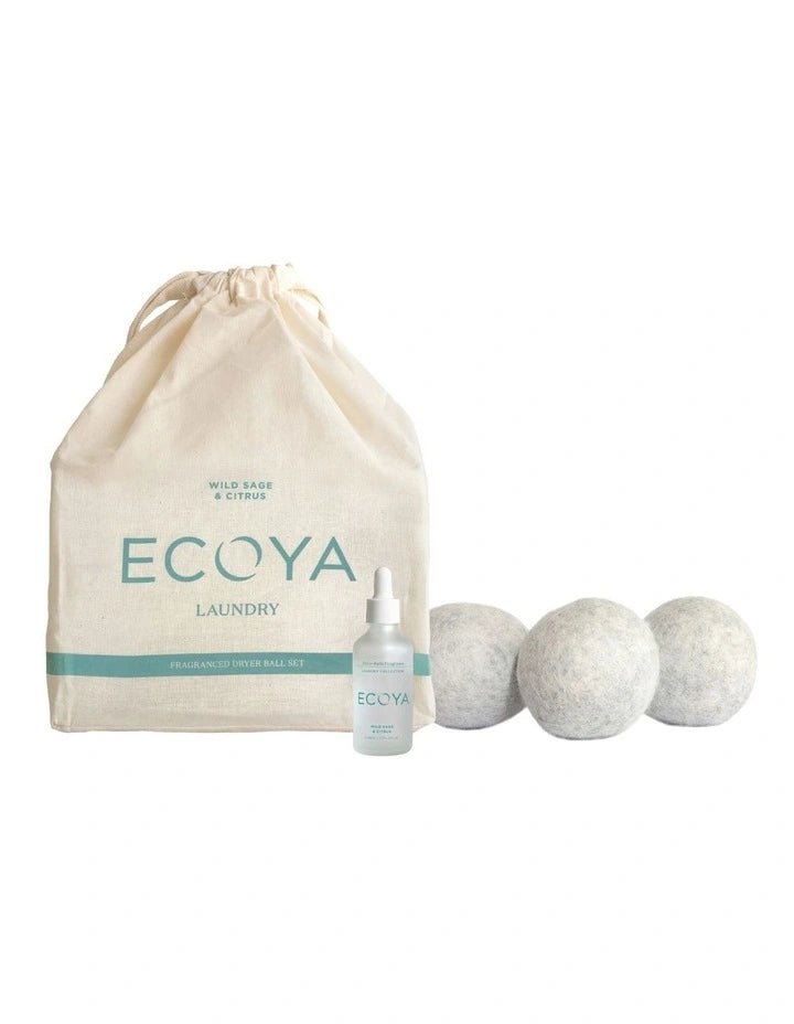 Buy Wild Sage & Citrus Laundry Dryer Ball Set by Ecoya - at White Doors & Co