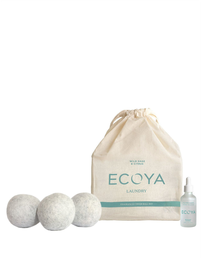 Buy Wild Sage & Citrus Laundry Dryer Ball Set by Ecoya - at White Doors & Co