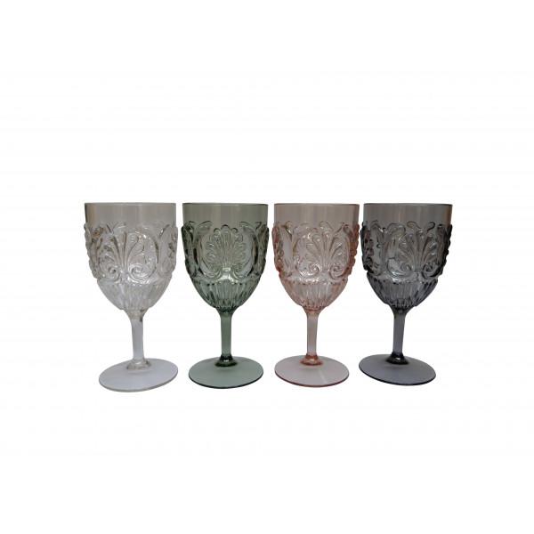 Buy Wine Glass Acrylic - Blush by Flair - at White Doors & Co