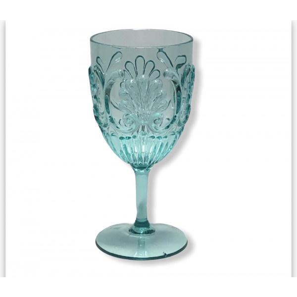 Buy Wine Glass Acrylic - Sea Foam by Flair - at White Doors & Co