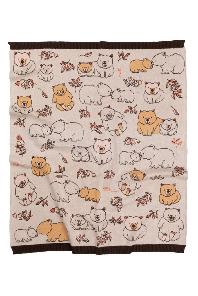 Buy Wombat Baby Blanket by Indus Design - at White Doors & Co