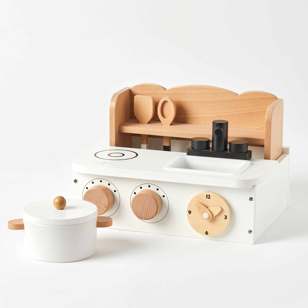 Buy WOODEN KITCHEN STOVE SET by Pilbeam - at White Doors & Co