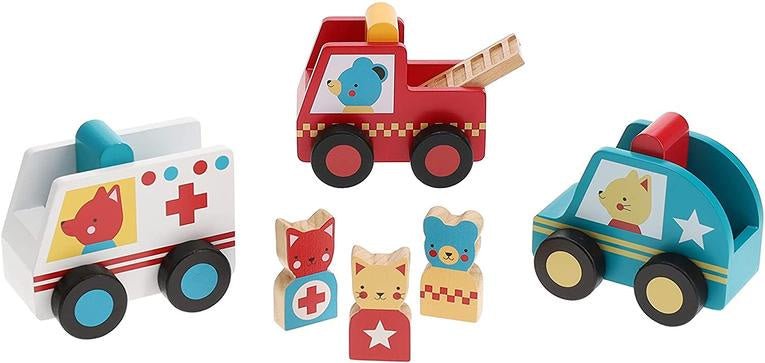 Buy Wooden Vehicles Rescue Pals by Petit Collage - at White Doors & Co