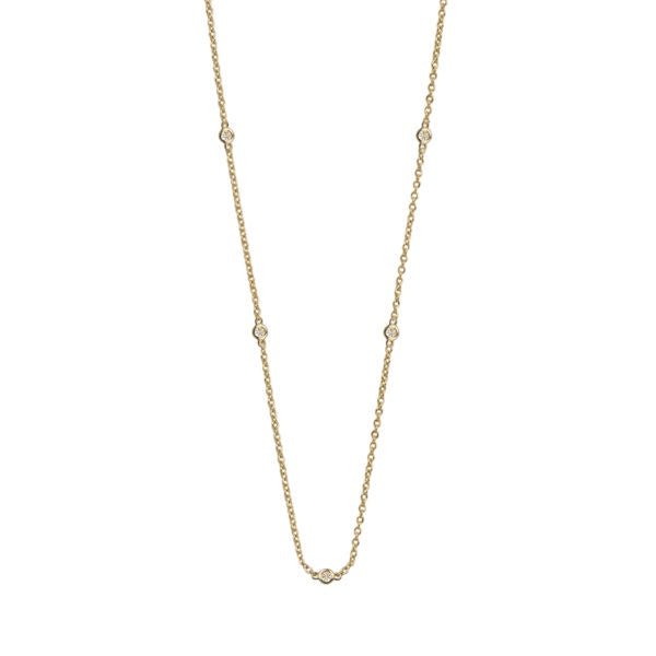Buy Yellow Gold Necklace with Diamonds by Von Treskow - at White Doors & Co